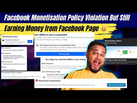 Facebook Monetisation Policy Violation But Still Earning Money from Facebook Page 😁 By Diptanu Shil