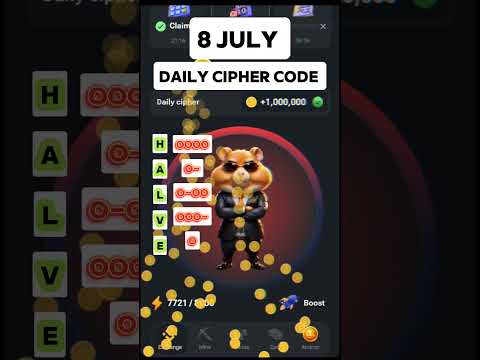 hamster combat ciphermorse code today 8 july || 8 july cipher code #hamsterkombat #shortvideos