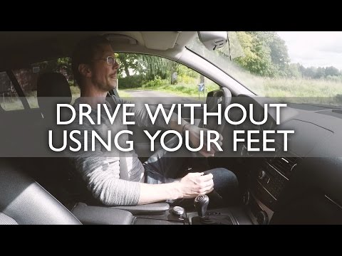 How to drive a car without using your feet