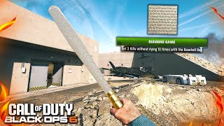 I unlocked the DIAMOND BASEBALL BAT but it's a 2 HIT KILL.. (Black Ops 6)