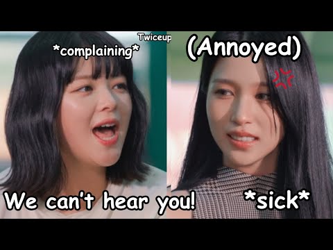 twice scolding jeongyeon for teasing mina ft. Chaeyoung defending mina