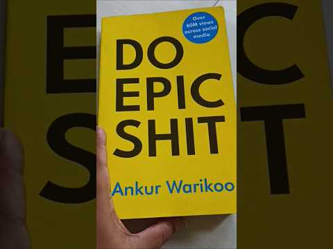 Book review of do epic shit #mumbaikarprajakta #shorts#ankurwarikoo #bookreview #reading #habits