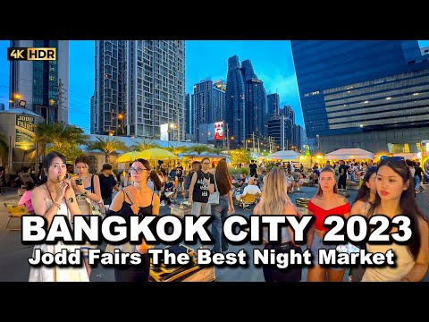 🇹🇭 4K HDR | The Best Night Market in Bangkok 2023 | Jodd Fairs Pha Ram 9