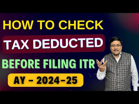 How to Check TDS | Tax Refund | ITR Filing Online 2024-25 | How to File ITR | Form 26AS | ITR | Tax