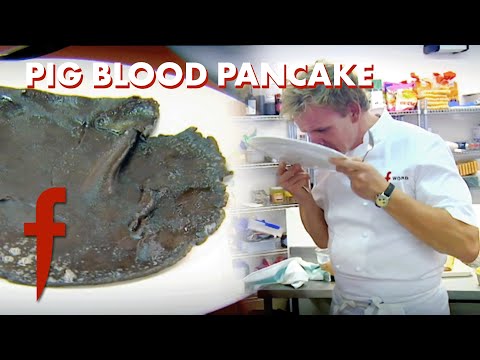 Daring Tastes: Gordon Tries Pig Blood Pancakes | The F Word