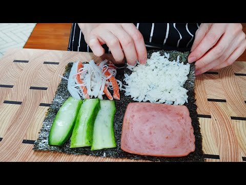 Kimbap (Gimbap) : Folded Dried Seaweed Hack!