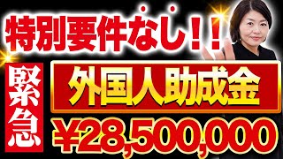 意外とハードルが低い！対象者がいれば貰える助成金！【外国人助成金】