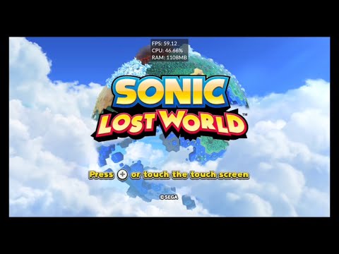 Sonic Lost World 45 FPS Gameplay Android Xiaomi 11T Pro 12RAM Snapdragon 888 Cemu WiiU