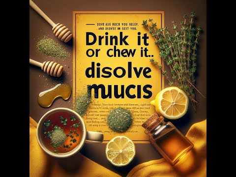 Drink It or Chew It   Dissolve Mucus  Your Sinus, Chest & Lungs Will Love You