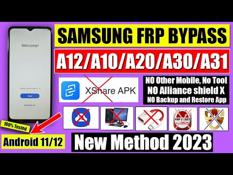 All Samsung FRP Bypass 2023/ Galaxy A12/A10/A20/A30/A31/M11 FRP Unlock Without PC