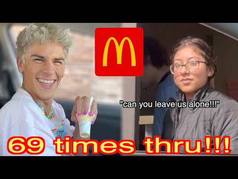 i went 100 TIMES through the MCDONALDS DRIVE THRU!!!