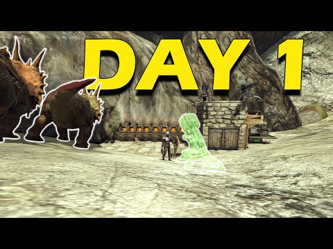 SOLO Claiming A Hidden Valguero Starter Location! | Ark PvP