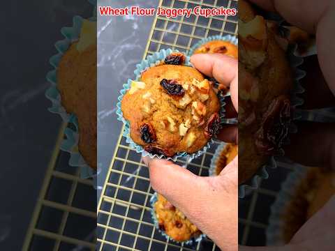 Secret to Perfect Wheat Flour Jaggery Cupcakes