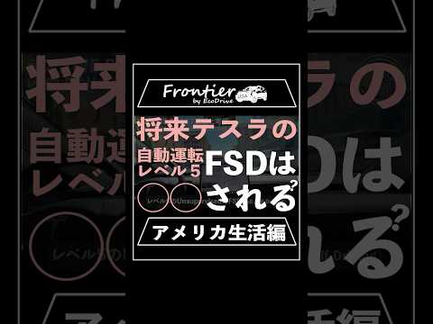 将来、テスラの自動運転レベル5のFSD(Full Self-Driving)は◯◯される？【アメリカ生活編】