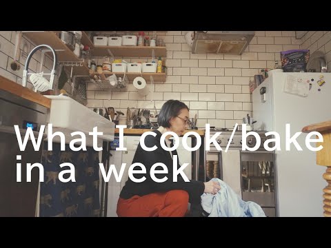 What I cook/bake in a week etc