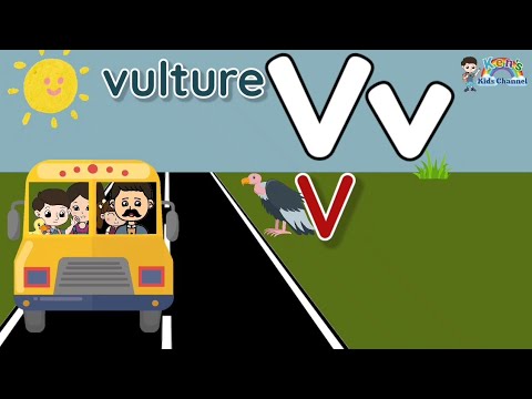 Letter Vv Song | Objects that Begin with the Letter Vv | Reading Phonics for Kids