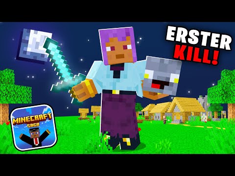 Ich mache meinen ERSTEN KILL in Minecraft Saga!!!