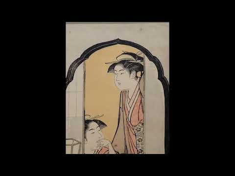 鳥居清長 Tori Kiyonaga (1752~1815)《見立浄瑠璃姫牛若丸》大判錦絵3枚続江戸時代 18 世紀 東京国立博物館蔵