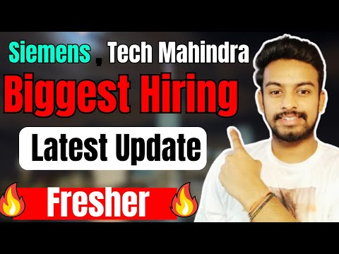 Siemens, Tech Mahindra Biggest Hiring Started | OFF Campus Drive For 2025, 2024 ,2023 Batch