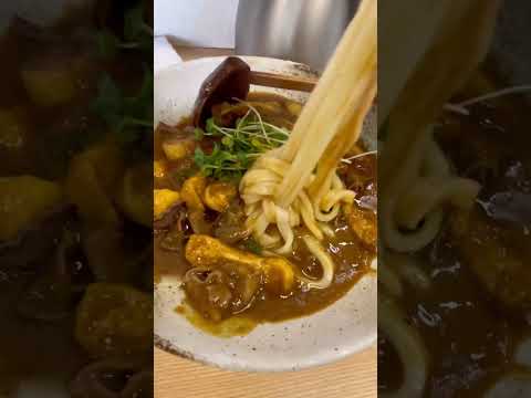 【うどん】大阪のうどん名店でカレーうどん！ 釜揚げうどん一紀 Udon Noodles Curry Taste Osaka Japan