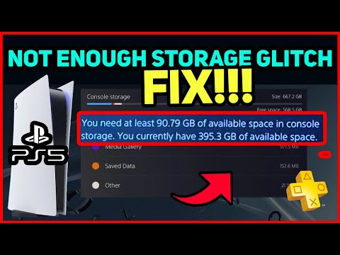 PS5 NOT ENOUGH STORAGE GLITCH EASY FIX!