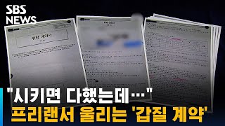 "시키면 다했는데…근로자 아니라니" 프리랜서 하소연 / SBS