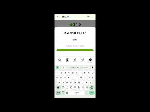 SEED Verify Code | #12 What is NFT? | SEED'S New Video Code | Seed Code | Seed Video Code