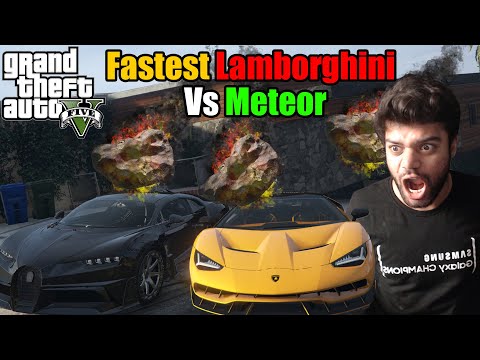 Escaping Meteor In The Fastest Lamborghini In The World | GTA 5 GAMEPLAY #3