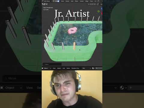 Jr vs Sr Artist:  Making Railings #blendertutorial #blender #blendercommunity #blender3d #b3d