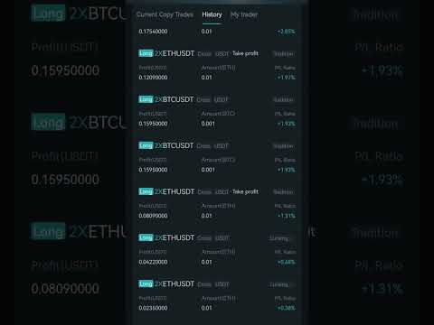 My first time copy trading on bitget 😊