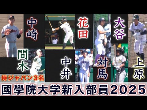 『2025年國學院大學新入部員 なんと侍ジャパン高校日本代表が3人』東都の強豪校に集結