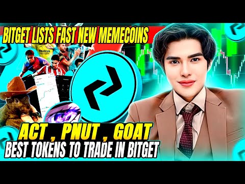 BITGET BEST MEMECOINS - x100 POTENTIAL PNUT ACT GOAT UPDATE