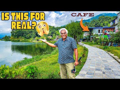 Shocked!! 😲 Never Seen a CAFE like This Before! 😍🏞️Epic Lakeside View Cafe In Pokhara, Nepal Vlog-5