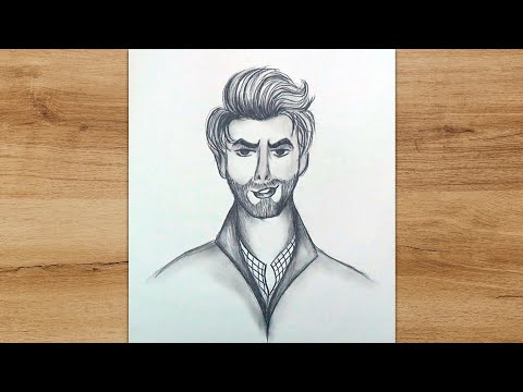 Easy Way to Draw a Male Face with Pencil | Face Drawing Tutorial