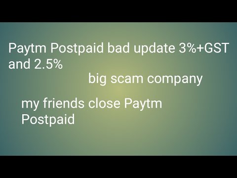 Paytm Postpaid bad update