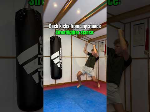 Can you back kick from any stance?