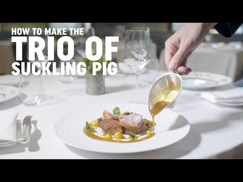 Trio of Suckling Pig, a Recipe from Ross Bryans of Corrigan's Mayfair