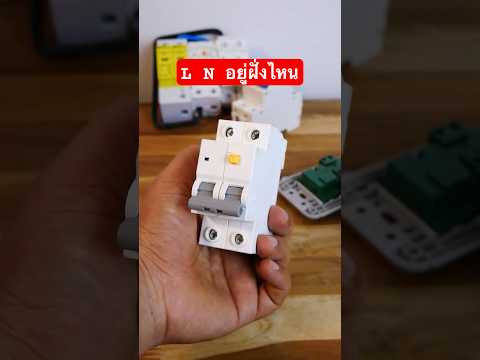 เมนกันดูด RCBO L N อยู่ฝั่งไหนต่อยังไง #electrical #ช่างไฟฟ้า #ไฟฟ้า #diy #ต่อเติมบ้าน