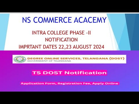 INTRA COLLEGE PHASE II - DOST - TSCHE - TS