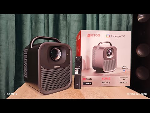 ETOE Seal Pro projector 1000 ANSI Google TV, Dolby Audio