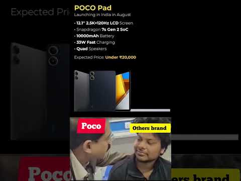 poco pad mobile launch hone bala hai 10000 mah battery ke sath 🤯🔥 #pocopad #poco #techmeme #trending