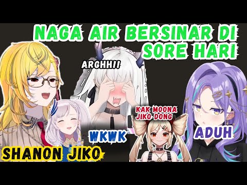 Belum Mulai Collab udah CHAOS, Drama Idol Alergi Sama Jiko. MOONA Turun Dari Roket 【Vtuber ID| Clip】