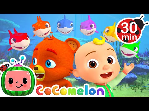 Baby Shark (Colors Song) + More CoComelon JJ's Animal Time Kids Songs | Animal Songs for Kids