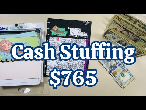 Cash Stuffing $765 #cashstuffing #cashenvelopes #giveaway