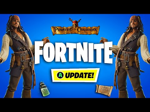 *NEW* FORTNITE x PIRATES OF THE CARIBBEAN UPDATE!! New Battle Pass, Mythics & MORE! (Shorts)