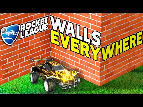 Rocket League, but there are WALLS EVERYWHERE