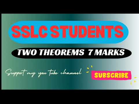 Sslc mathematics theorems  tips  in circle  and triangles