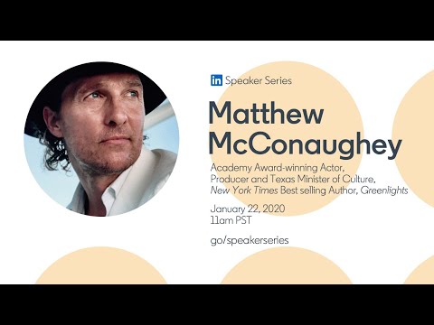 LiftUp! Presents: Speaker Series with Matthew McConaughey