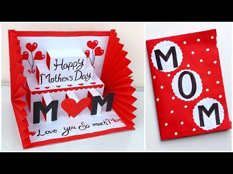 DIY Happy Mother's day pop up card / Mother's day card making handmade / Easy mother's day card