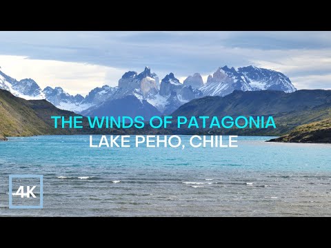 4K Soothing Sounds of the Wild Winds of Patagonia + Crashing waves for deep relaxation.